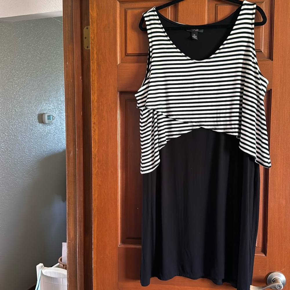 Style & Company Black and White Dress. Size 2X